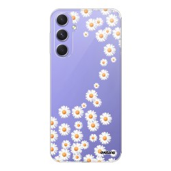 Coque Coque Samsung Galaxy A54 360 intégrale transparente Marguerite Tendance Evetane.