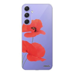 Coque Coque Samsung Galaxy A54 360 intégrale transparente Coquelicot Tendance Evetane.