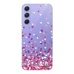 Coque Coque Samsung Galaxy A54 360 intégrale transparente Confettis De Coeur Tendance Evetane.