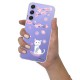 Coque Coque Samsung Galaxy A54 360 intégrale transparente Chat et Fleurs Tendance Evetane.