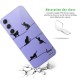Coque Coque Samsung Galaxy A54 360 intégrale transparente Chat Lignes Tendance Evetane.