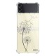 Coque Coque Samsung Galaxy Z Flip 3 Silicone antichocs Solides coins renforcés Protection Housse transparente Pissenlit Evetane