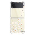 Coque Coque Samsung Galaxy Z Flip 3 Silicone antichocs Solides coins renforcés Protection Housse transparente Marguerite Evetane