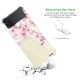 Coque Coque Samsung Galaxy Z Flip 3 Silicone antichocs Solides coins renforcés Protection Housse transparente Cerisier Evetane