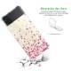 Coque Coque Samsung Galaxy Z Flip 3 Silicone antichocs Solides coins renforcés Protection Housse transparente Confettis De Coeur Evetane