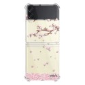 Coque Coque Samsung Galaxy Z Flip 3 Silicone antichocs Solides coins renforcés Protection Housse transparente Chute De Fleurs Evetane