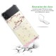 Coque Coque Samsung Galaxy Z Flip 3 Silicone antichocs Solides coins renforcés Protection Housse transparente Chute De Fleurs Evetane