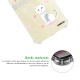Coque Coque Samsung Galaxy Z Flip 3 Silicone antichocs Solides coins renforcés Protection Housse transparente Chat et Fleurs Evetane