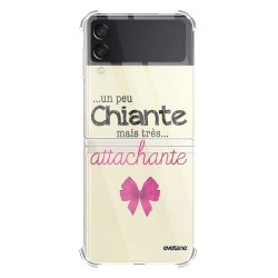 Coque Coque Samsung Galaxy Z Flip 3 Silicone antichocs Solides coins renforcés Protection Housse transparente Un peu chiante tres attachante Evetane