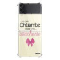 Coque Coque Samsung Galaxy Z Flip 3 Silicone antichocs Solides coins renforcés Protection Housse transparente Un peu chiante tres attachante Evetane