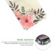 Coque Coque Samsung Galaxy Z Flip 3 Silicone antichocs Solides coins renforcés Protection Housse transparente Fleurs roses Evetane