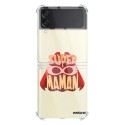 Coque Coque Samsung Galaxy Z Flip 3 Silicone antichocs Solides coins renforcés Protection Housse transparente Super Maman Evetane