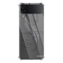 Coque Coque Samsung Galaxy Z Flip 4 Silicone antichocs Solides coins renforcés Protection Housse transparente Love Life Evetane
