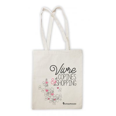 Shopping bag Vivre de copines et de shopping