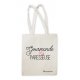 Tote bag Gourmande et paresseuse