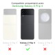 Coque Coque Samsung Galaxy Z Flip 4 Silicone antichocs Solides coins renforcés Protection Housse transparente Cerisier Evetane