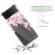 Coque Coque Samsung Galaxy Z Flip 4 Silicone antichocs Solides coins renforcés Protection Housse transparente Cerisier Evetane