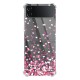 Coque Coque Samsung Galaxy Z Flip 4 Silicone antichocs Solides coins renforcés Protection Housse transparente Confettis De Coeur Evetane