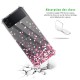 Coque Coque Samsung Galaxy Z Flip 4 Silicone antichocs Solides coins renforcés Protection Housse transparente Confettis De Coeur Evetane