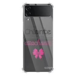 Coque Coque Samsung Galaxy Z Flip 4 Silicone antichocs Solides coins renforcés Protection Housse transparente Un peu chiante tres attachante Evetane