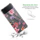 Coque Coque Samsung Galaxy Z Flip 4 Silicone antichocs Solides coins renforcés Protection Housse transparente Fleurs Multicolores Evetane