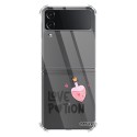 Coque Coque Samsung Galaxy Z Flip 4 Silicone antichocs Solides coins renforcés Protection Housse transparente Love Potion Evetane