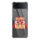 Coque Coque Samsung Galaxy Z Flip 4 Silicone antichocs Solides coins renforcés Protection Housse transparente Super Maman Evetane