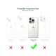 Coque iPhone 14 Pro Transparente Compatible Magsafe Contour Rose + 2 Vitres Protection ecran