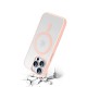 Coque iPhone 14 Pro Transparente Compatible Magsafe Contour Rose + 2 Vitres Protection ecran