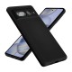 Coque Google Pixel 7 Pro Silicone liquide Noire + 2 Vitres en Verre trempé Protection écran Antichocs