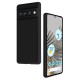 Coque Google Pixel 7 Pro Silicone liquide Noire + 2 Vitres en Verre trempé Protection écran Antichocs