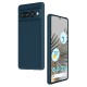 Coque Google Pixel 7 Pro Silicone liquide Bleue + 2 Vitres en Verre trempé Protection écran Antichocs