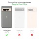Coque Google Pixel 7 Pro Silicone liquide Bleue + 2 Vitres en Verre trempé Protection écran Antichocs