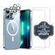 Coque iPhone 13 Pro Max Antichoc compatible Magsafe + 2 Protections écran et 2 protections Objectif Caméra