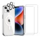 Coque iPhone 14 Plus Antichoc compatible Magsafe + 2 Protections écran et 2 protections Objectif Caméra
