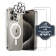 Coque iPhone 15 Pro Antichoc compatible Magsafe + 2 Protections écran et 2 protections Objectif Caméra