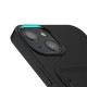 Coque iPhone 13 Noire avec Compartiment Carte + 2 Vitres Protection Ecran 