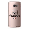 Coque Samsung Galaxy S7 rigide transparente Ici c'est Paname Dessin La Coque Francaise