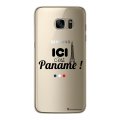 Coque Samsung Galaxy S7 Edge rigide transparente Ici c'est Paname Dessin La Coque Francaise