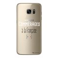 Coque Samsung Galaxy S7 Edge rigide transparente Commerages Dessin La Coque Francaise