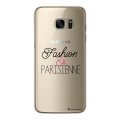 Coque Samsung Galaxy S7 Edge rigide transparente Fashion Paris Dessin La Coque Francaise