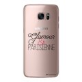 Coque Samsung Galaxy S7 rigide transparente Glamour et Parisienne Dessin La Coque Francaise