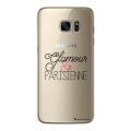Coque Samsung Galaxy S7 Edge rigide transparente Glamour et Parisienne Dessin La Coque Francaise