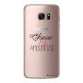 Coque Samsung Galaxy S7 rigide transparente Chieuse et Amoureuse Dessin La Coque Francaise
