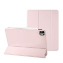 Étui Smart Cover iPad Air 10.9 pouces (2020/2022) / iPad Pro 11 pouces Rose à Rabat avec Support