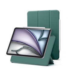 Etui iPad Fixation Magnetique vert pour iPad Air 13