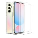 Coque Samsung Galaxy A56 Antichoc coins renforces Silicone + 2 Vitres en verre trempe Protection ecran