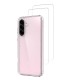Coque Samsung Galaxy A56 Antichoc coins renforces Silicone + 2 Vitres en verre trempe Protection ecran