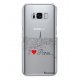 Coque rigide transparent J'aime Paris pour Samsung Galaxy S8