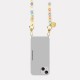 Coque iPhone 14 Plus  soft touch avec anneaux en silicone Gris